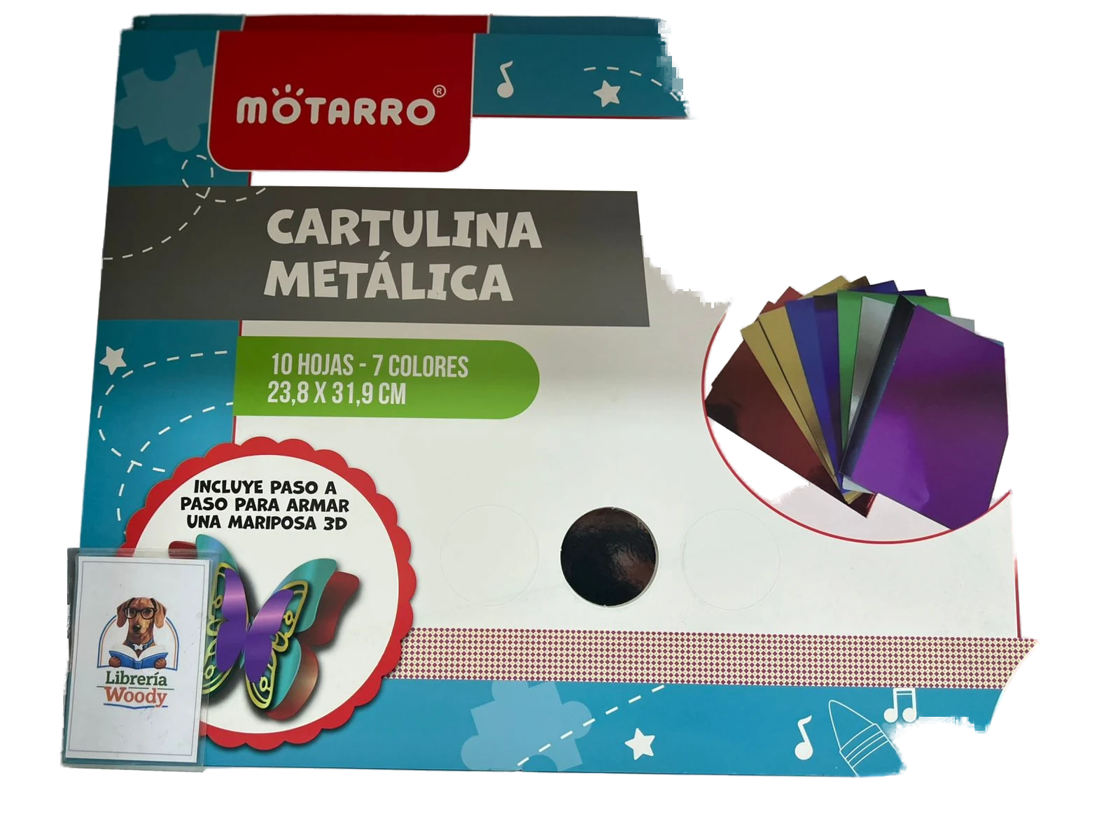 Cartulina Metalica Pack 6