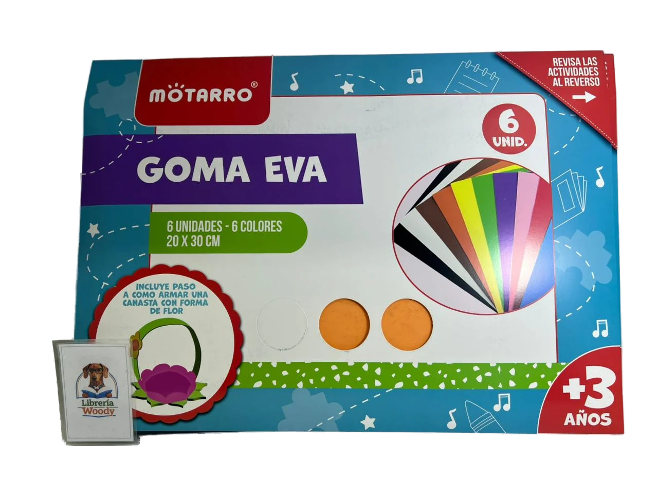 Goma Eva 6 Pliego Colores