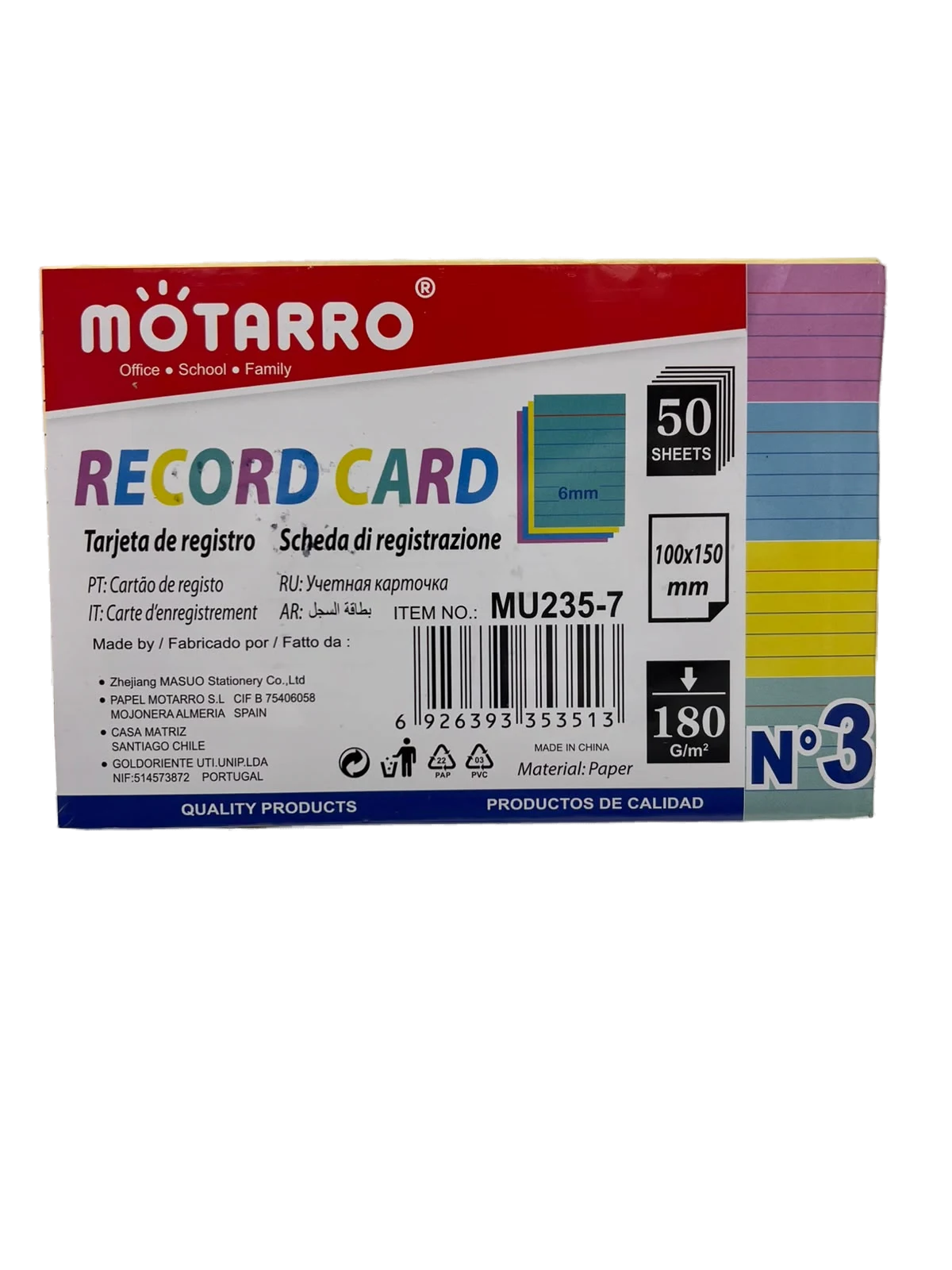 Record Card